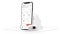 Na slici su ViCare Smart Home komponente: aplikacija ViCare za pametni telefon, radijatorski termostati ViCare i Vitoconnect.
